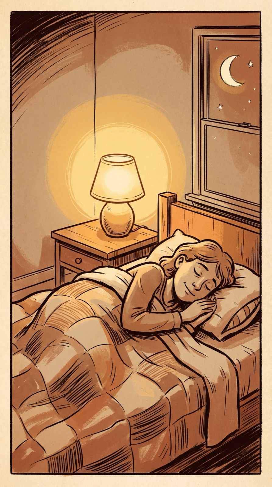 Persona durmiendo tranquilamente sin ruidos de bajante